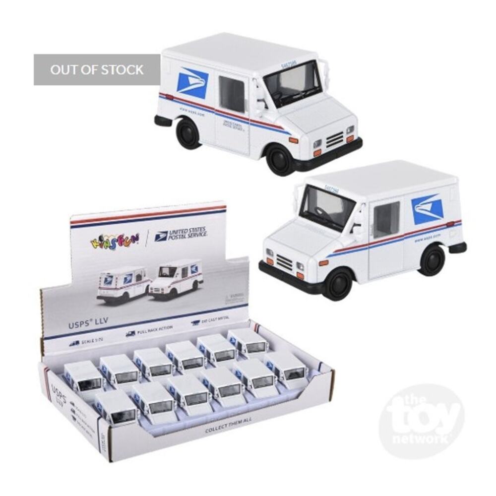 Full Box of USPS LLV, diecast postal trucks